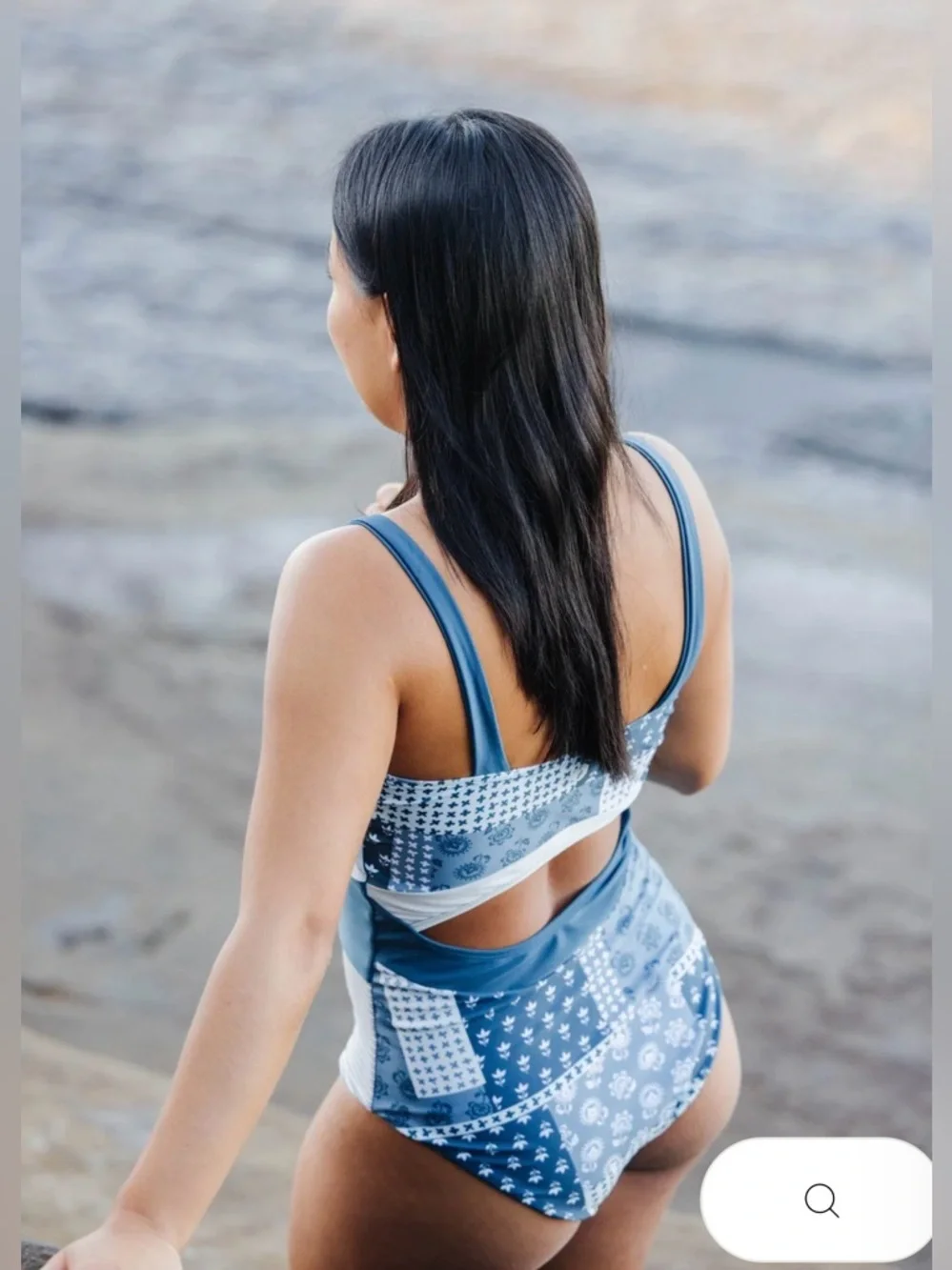 Nani Woman’s One piece Denim patchwork one Swimwear - Picture 9 of 12